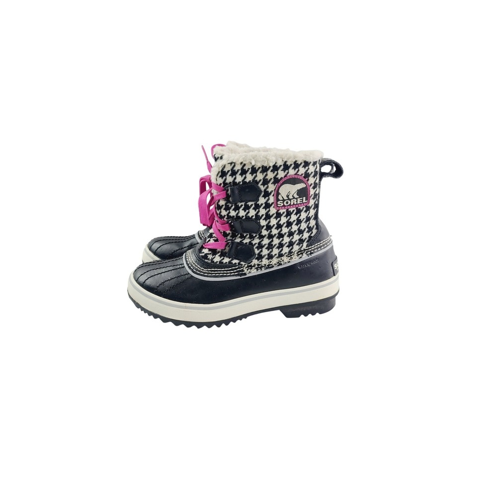Sorel Warm lining Waterproof Snow Winter Boots Women, Size 5.5 Black & White.